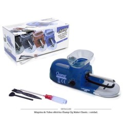 MAQ TUBO ELEC. CHAMP CIG MAKER CLASSIC BLUE 1 UD