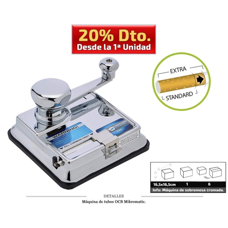 MAQ TUBO OCB SOBREMESA MIKROMATIC 16.5x16.5 CM