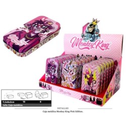 CAJA METALICA MONKEY KING PINK 18 UDS