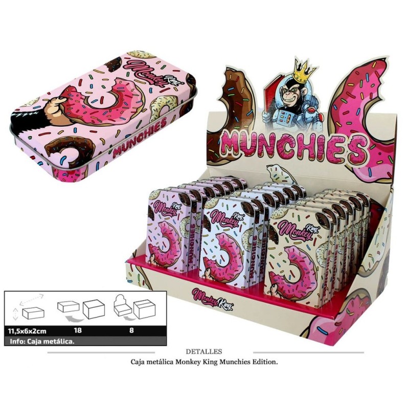 CAJA METALICA MUNCHIES 18 UDS