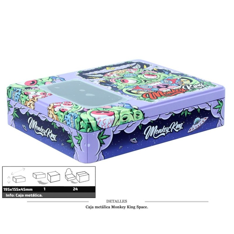 CAJA METALICA MONKEY KING SPACE 195X155X45MM 1 UD