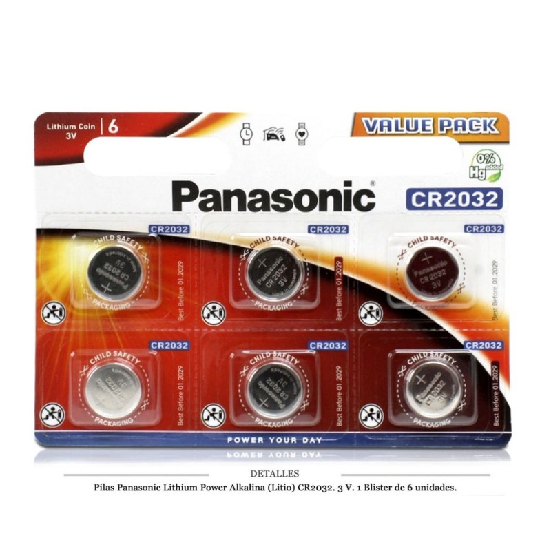 PANASONIC CELL P.ALK.CR2032 3V BL6