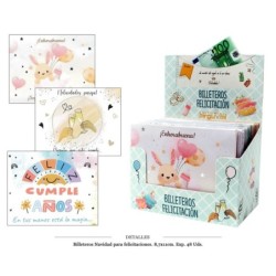 BILLETERO SURTIDOS EXPOSITOR 8,7X11 CM 48 UD