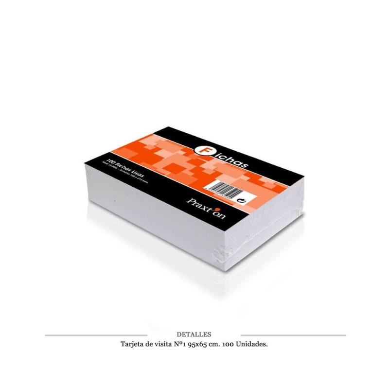 TARJETA VISITA Número1 95X65 CM 100 UDS