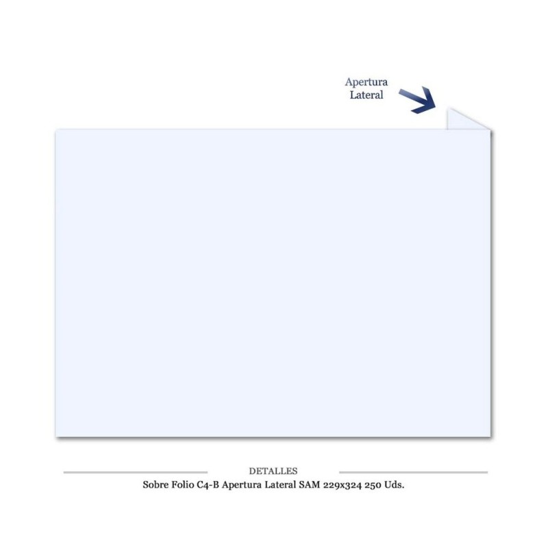 S. FOLIO A/D SAM C4-B APER. LATERAL 229X324 250UDS