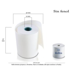 ROLLO TERMICO S/ FENOL 57X40X12 MM 18 M. 10 UDS