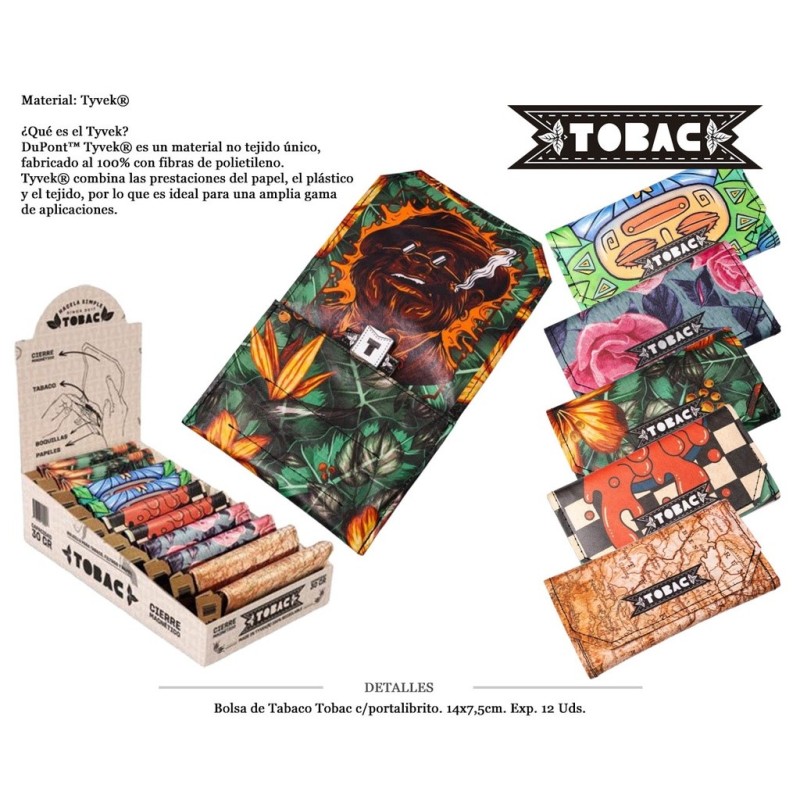 BOLSA TABACO TOBAC COLOR-1 14X7,5CM 10 UDS