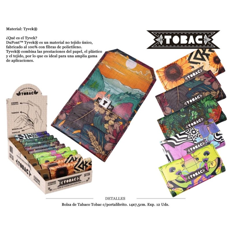 BOLSA TABACO TOBAC COLOR-2 14X7,5CM 10 UDS