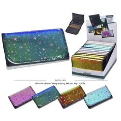 BOLSA TABACO CHAMP STARS 13,8X8CM 12 UDS
