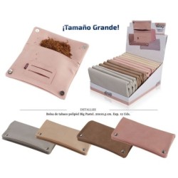 BOLSA TABACO CHAMP BIG PASTEL 20X10,5 CM 12 UDS