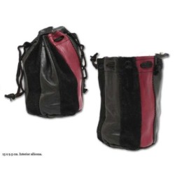 BOLSA TABACO NEGRA/ROJA 13X9,5 CM 1 UD