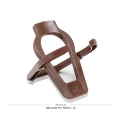 REPOSAPIPAS PVC MARRON 1 UD