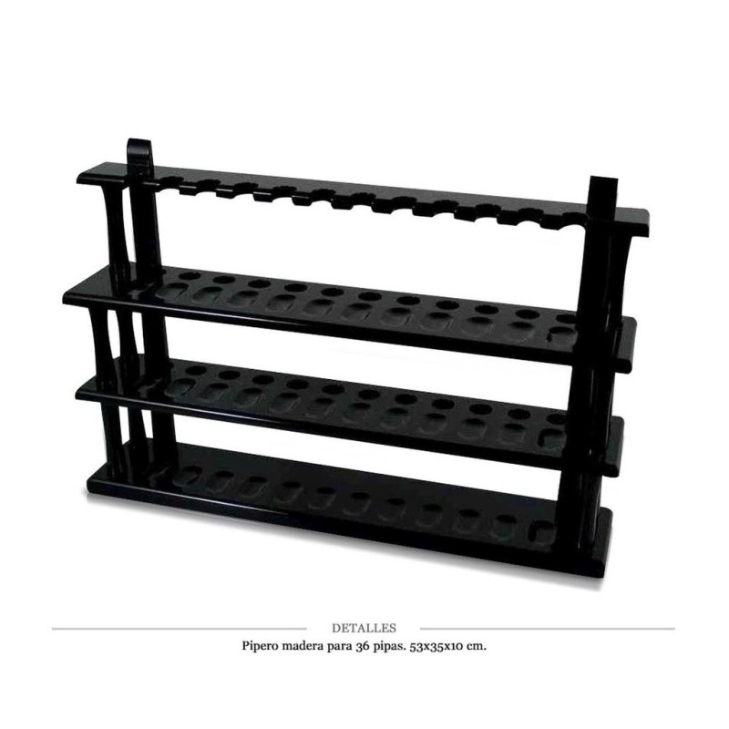 PIPERO MADERA 36 PIPAS 53x10x35 CM