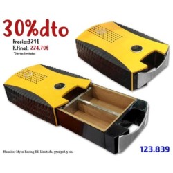 HUMIDOR MYON RACING AMARILLO ED.LIMT.37X23X8,5 CM