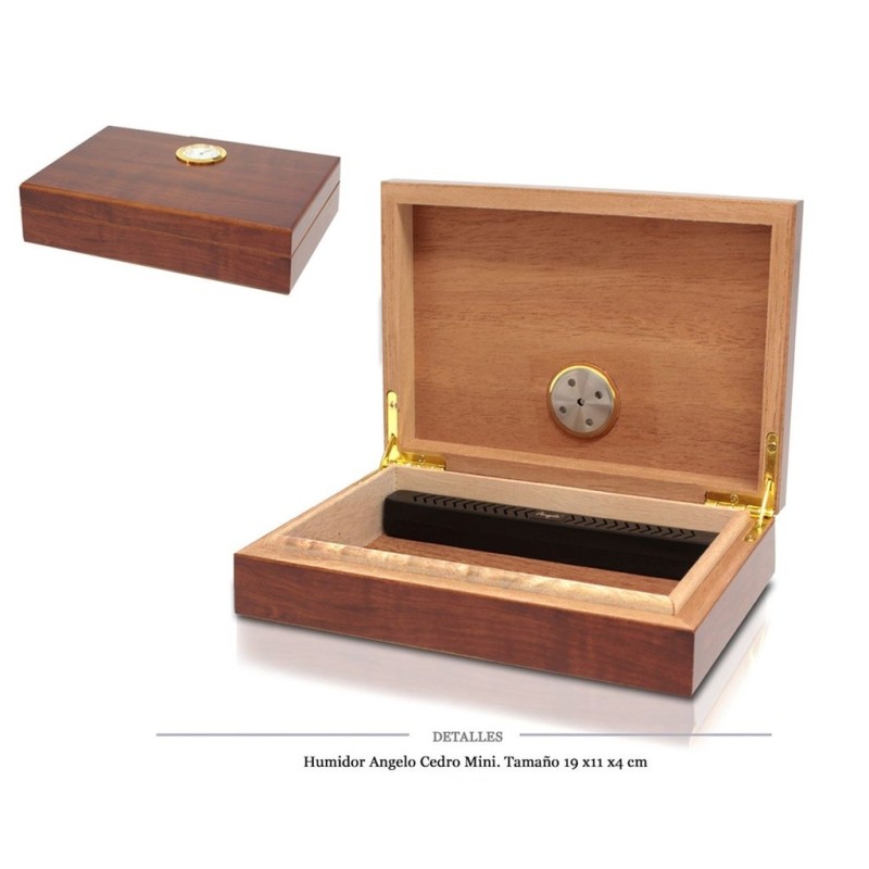 HUMIDOR ANGELO CEDRO MINI 19X11X4 CM