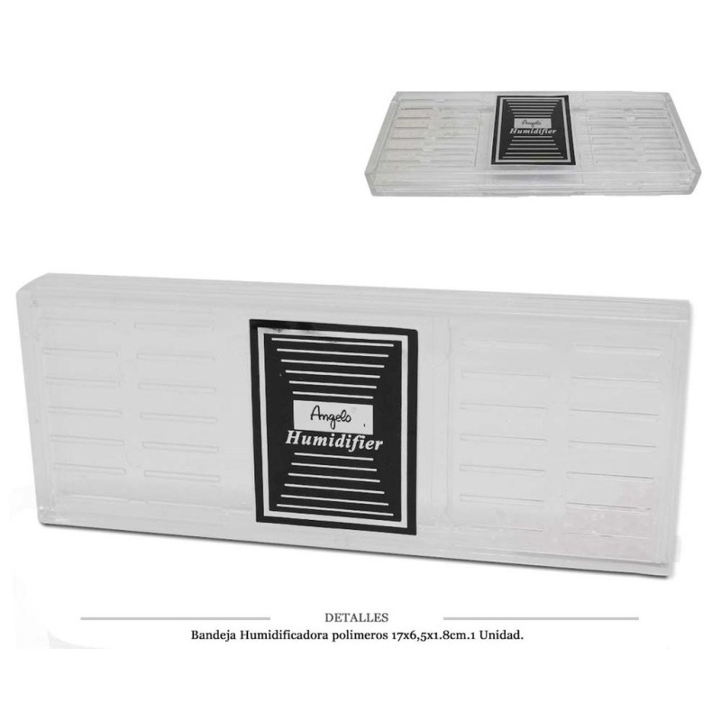 BANDEJA HUMIDIFICADORA ANGELO POLIMEROS 17x6,5x1,8CM