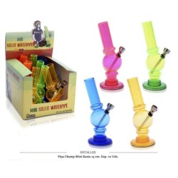 BONG PVC CHAMP MINI RASTA 15 CM 12 UDS