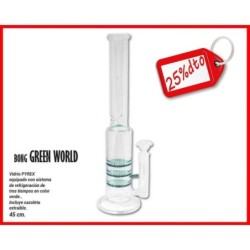 BONG CRISTAL CONEY GREEN WORLD 45 CM 1 UD