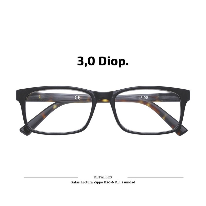 GAFAS LECTURA ZIPPO B20 NDE 3.0 DIOP 1 UD