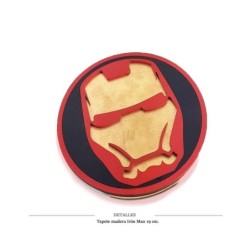 TAPETE MADERA 3DS IRON MAN 19 CM