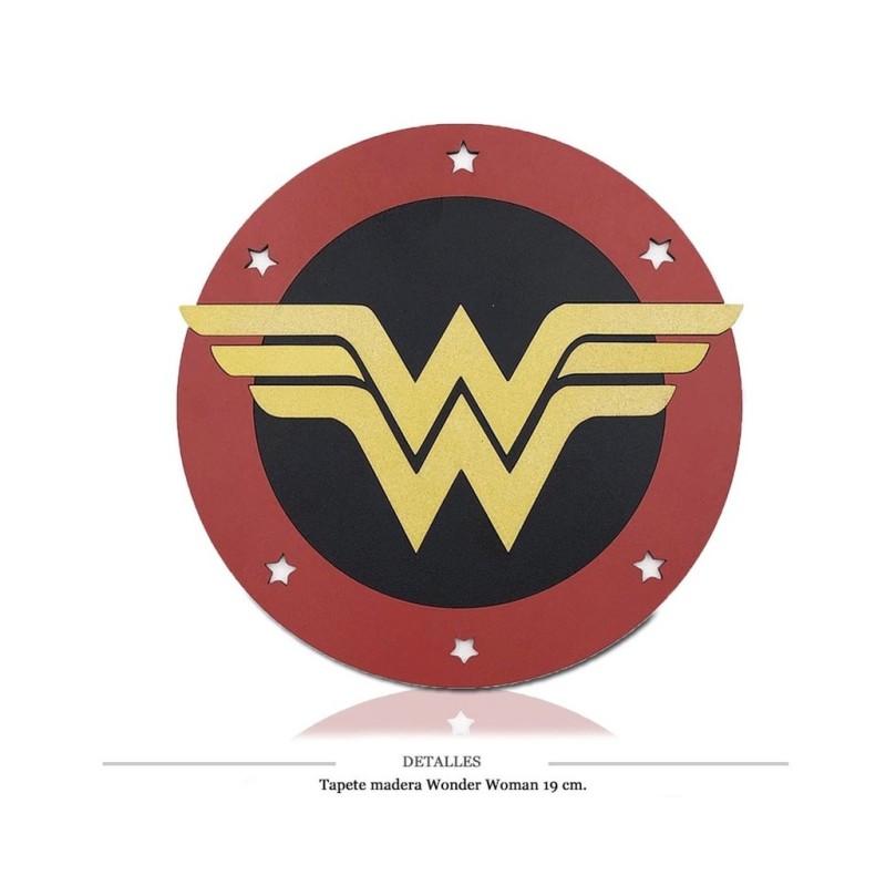 TAPETE MADERA 3DS WONDER WOMAN 19 CM