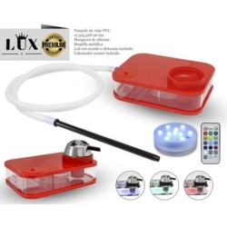 NARGUILE LUX TRAVEL PVC ROJA 21,5X15,5X8CM 1MG
