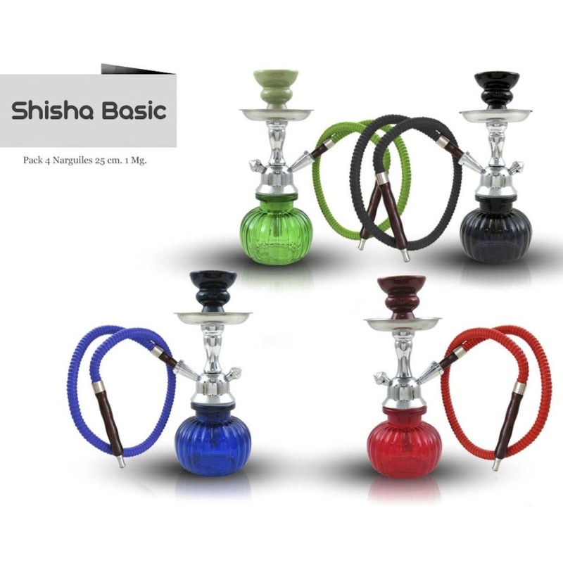 NARGUILE CRIS MET 25CM 1MG PACK 4 UDS