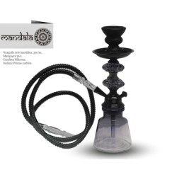 NARGUILE MANDALA CRISTAL MINI NEW BLACK 30CM 1MG