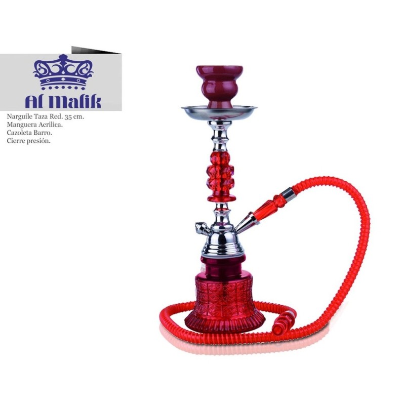 NARGUILE AL-MALIK TAZA RED 35CM 1 UD