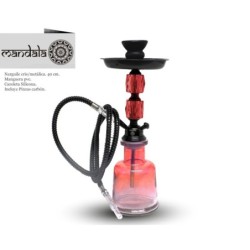 NARGUILE MANDALA CRISTAL NEW 2 RED 40 CM