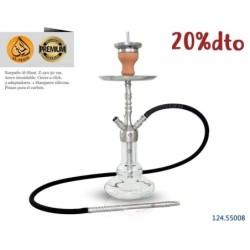 NARGUILE AL-MANI Z-410 SILVER 50CM 1MG