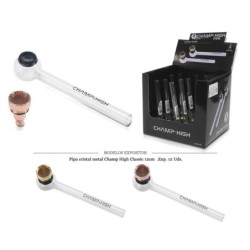 PIPA CRISTAL/METAL CHAMP HIGH CLASSIC 12 CM 12 UDS