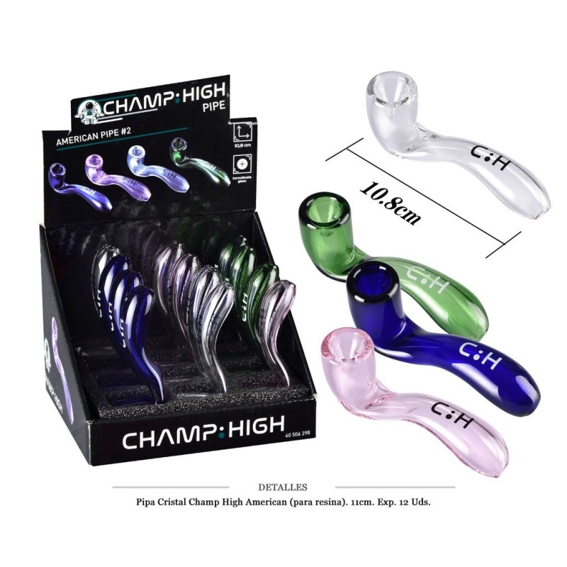 PIPA CRISTAL CHAMP HIGH AMERICAN 11CM 12 UDS