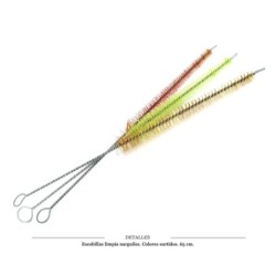 ESCOBILLA LIMPIA NARGUILE ESTRECHA 65 CM 1 UD