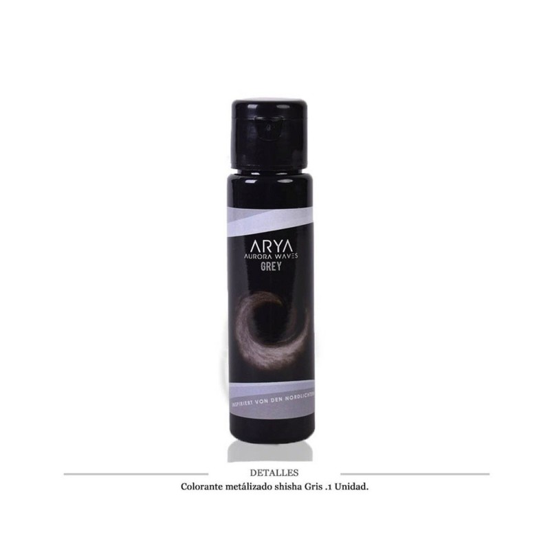 COLORANTE SHISHA EFECTO METALICO GRIS 50 ML 1 UD