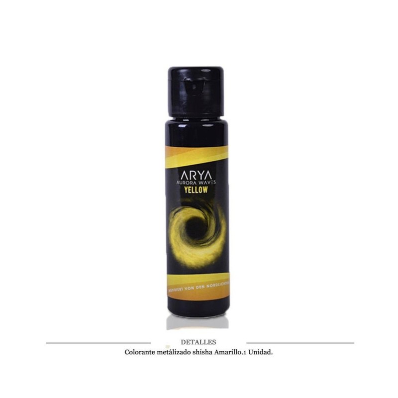 COLORANTE SHISHA EFECTO METALICO AMARILLO 50ML 1 UD