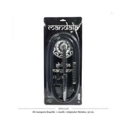 KIT MANDALA MANGUERA+BOQUILLA+MUELLE+ADAPTADOR BLACK 1 UD