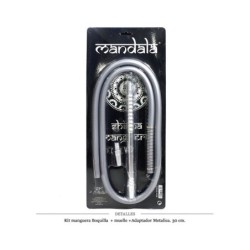 KIT MANDALA MANGUERA+BOQUILLA+MUELLE+ADAPTADOR SILVER 1 UD