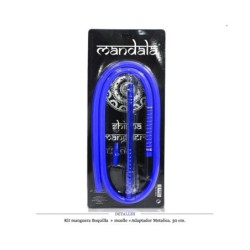 KIT MANDALA MANGUERA+BOQUILLA+MUELLE+ADAPTADOR BLUE 1 UD
