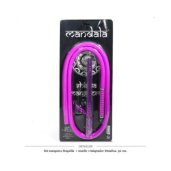 KIT MANDALA MANGUERA+BOQUILLA+MUELLE+ADAPTADOR PURPLE 1 UD