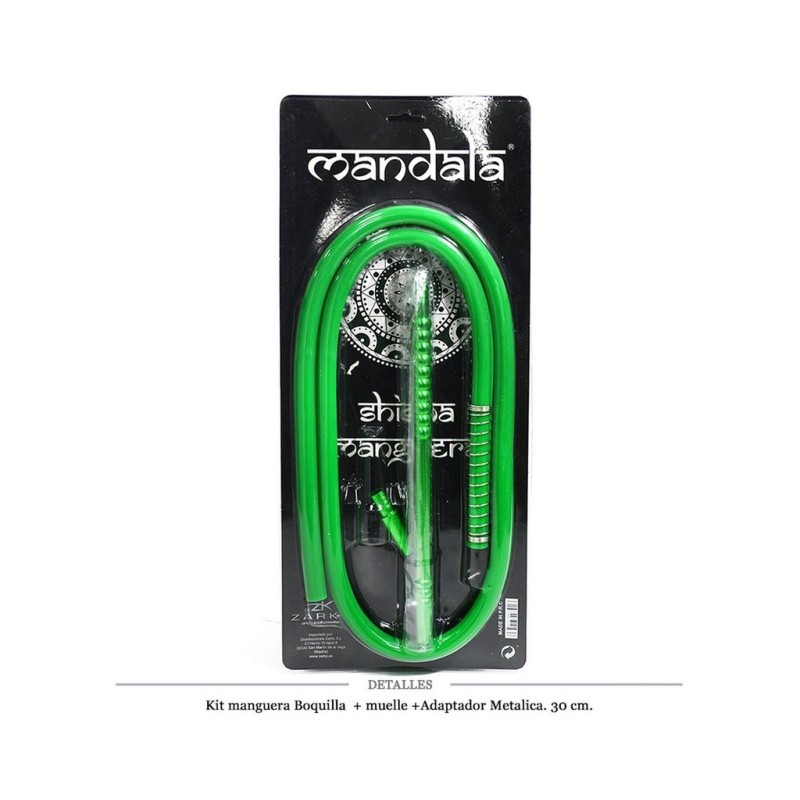 KIT MANDALA MANGUERA+BOQUILLA+MUELLE+ADAPTADOR GREEN 1 UD