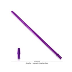BOQUILLA MANGUERA METALICA PURPURA 38CM APROX 1 UD