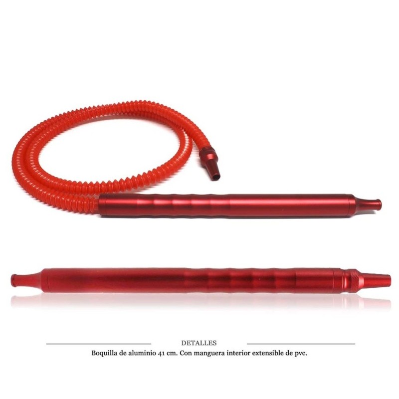 BOQUILLA ALUM CON MANGUERA INTERIOR ROJA 41 CM