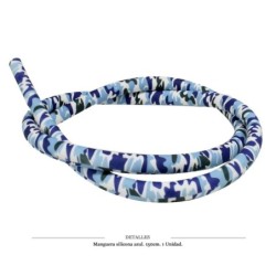 TUBO MANGUERA SILICONA CAMUFLAJE AZUL 150 CM 1 UD