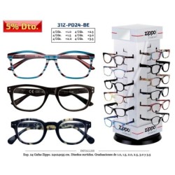 GAFAS LECTURA ZIPPO PD24-BE DE 1.0 A 3.5 D. 24 UDS