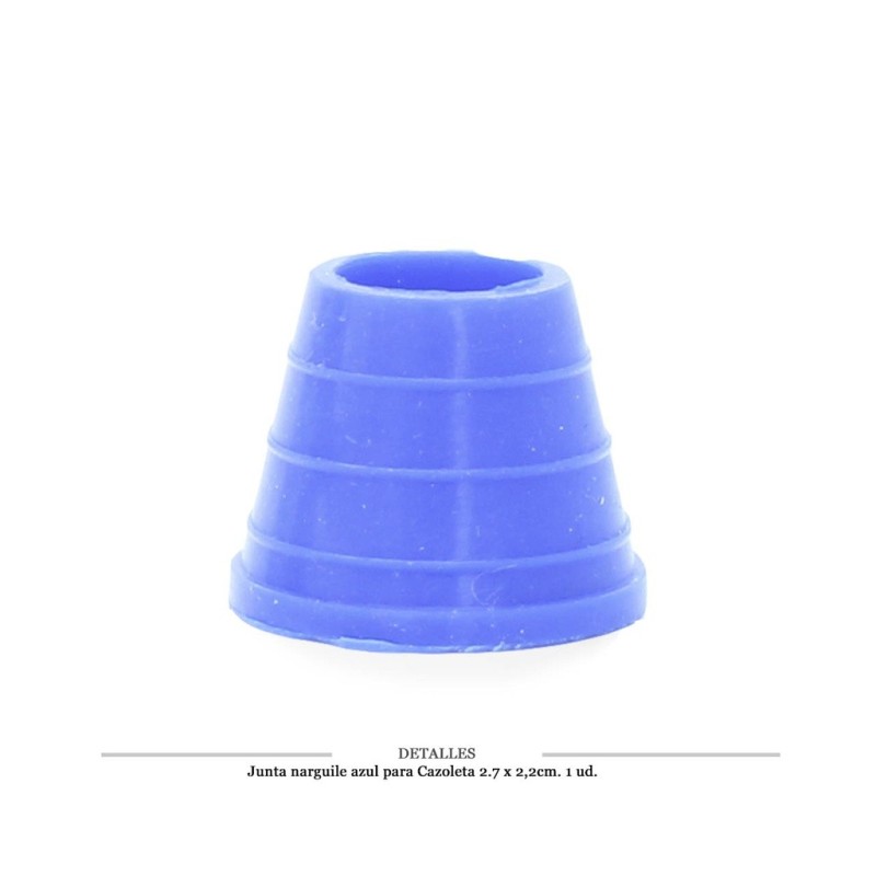 GOMA CAZOLETA AZUL 2,7X2,2 CM APROX 1 UD