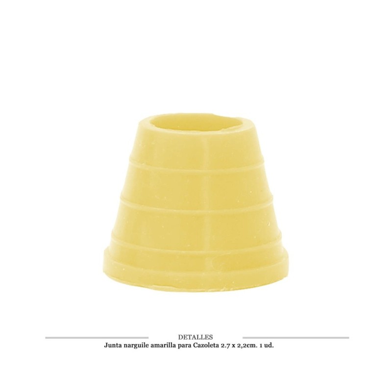 GOMA CAZOLETA AMARILLA 2,7X2,2 CM APROX 1 UD