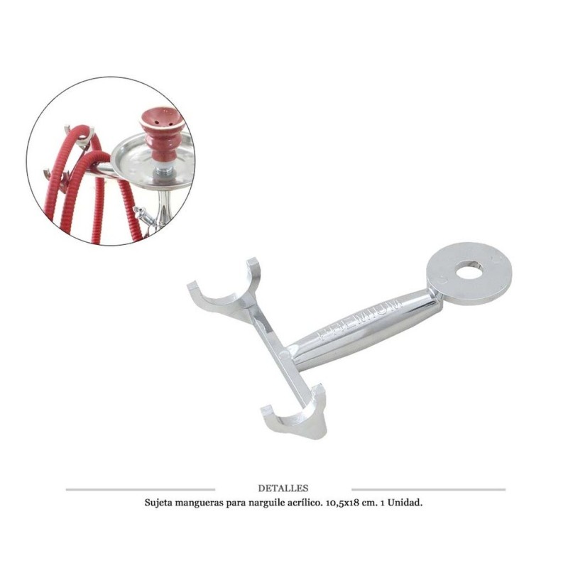 SOPORTE MANGUERA NARGUILE 10.5x18 CM 1 UD