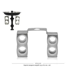 SOPORTE 4 MANGUERA NARGUILE 13.5X8.2 CM 1 UD