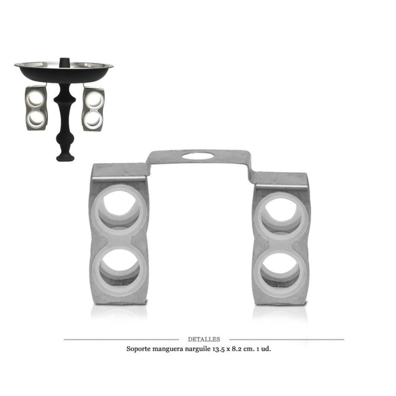 SOPORTE 4 MANGUERA NARGUILE 13.5X8.2 CM 1 UD